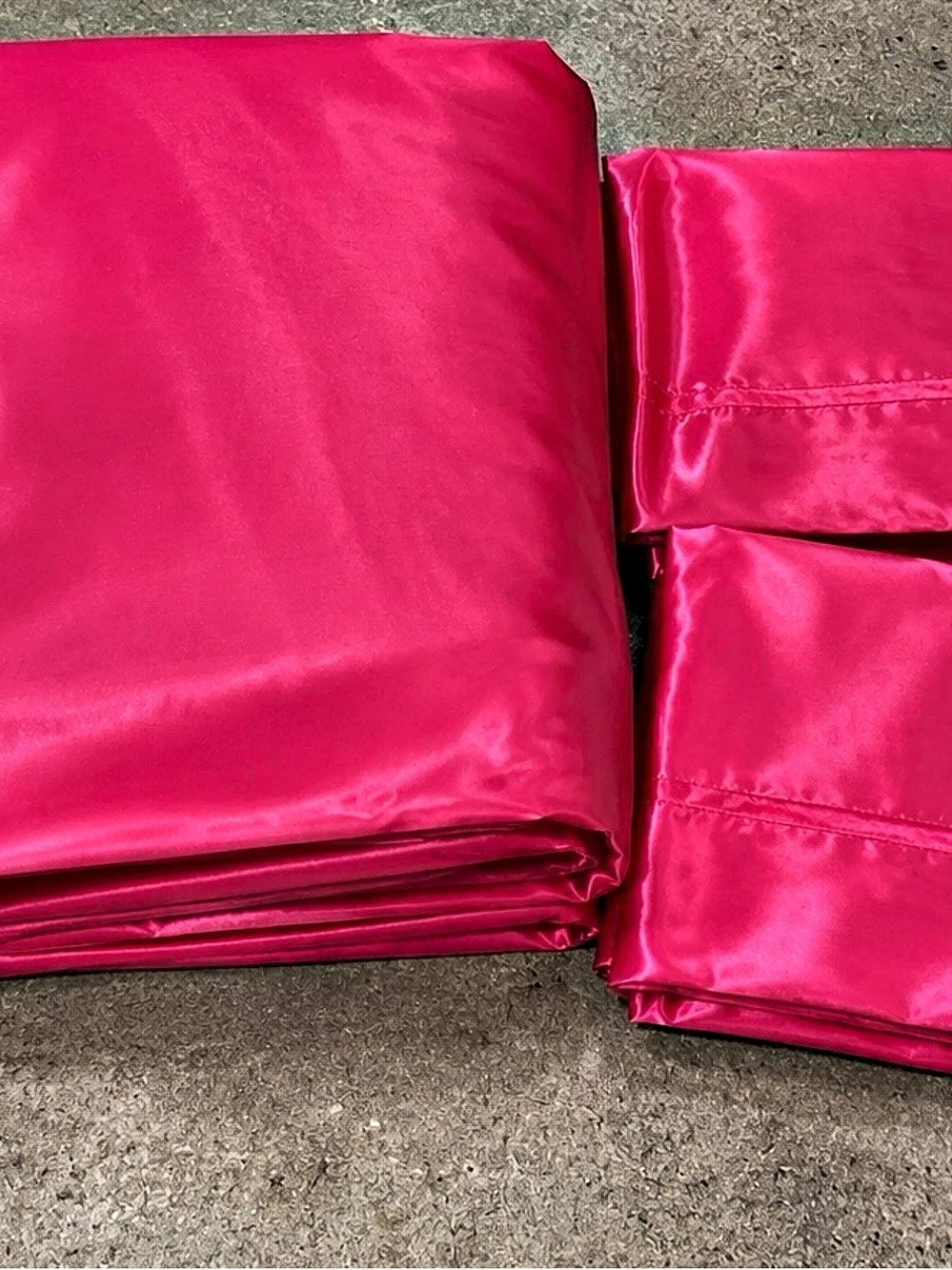 Pink Bedding Flat Sheet and 2 Pillow Cases